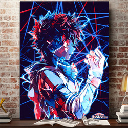 Peinture sur toile d'art mural, affiches d'anime japonais, impression de manga My ForeAcademia, décoration de chambre de garçon, BNHA Deku small picture n° 2