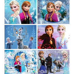 Peinture sur toile d'art mural Disney Ice, Elsa et Anna réglables, affiches nordiques, impressions, décoration de salon, décoration d'intérieur