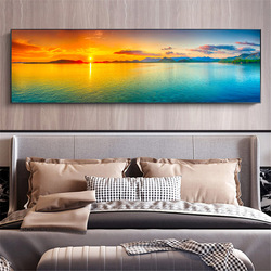 SELFLESSLY-Grand tableau d'art mural de paysage naturel, peinture sur toile de mer pour salon, décoration de maison de grande taille small picture n° 3