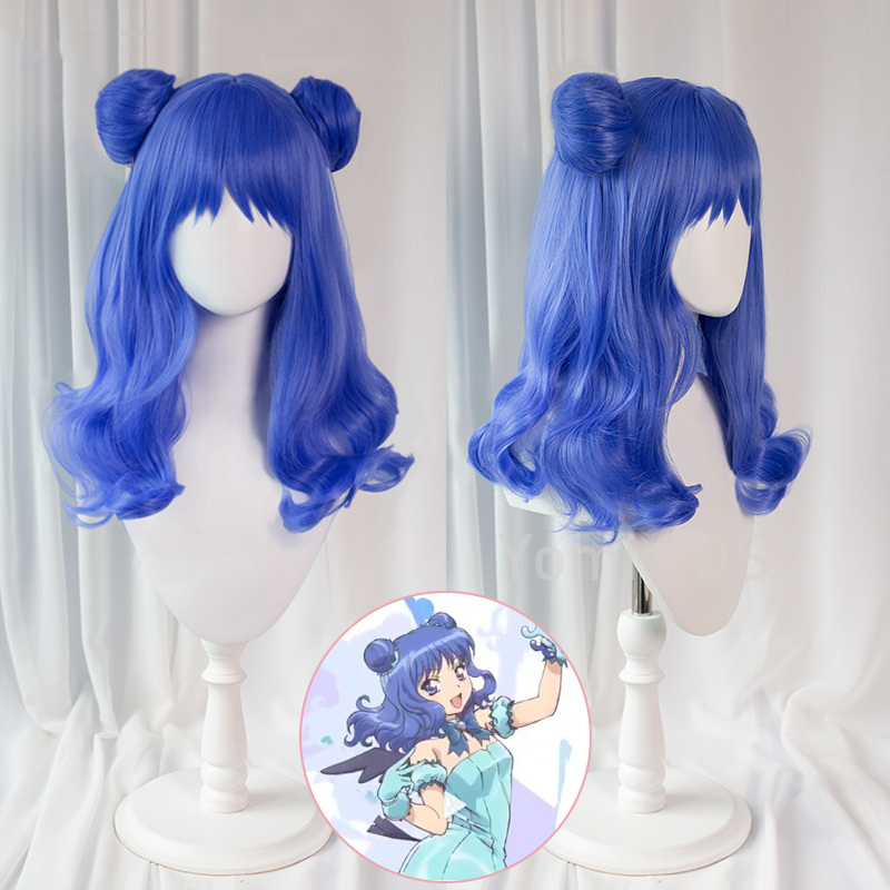 TakMew Mew Cosplay Perruque pour Bol, Anime, Midorikawa Retasu, Momomiya Ichigo, Aizawa MLCD, Cheveux Longs, Halloween Py Play, Cos Props, Nouveau n° 6