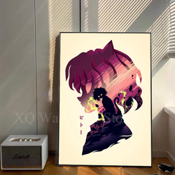 Anime Hunter X Hunter Poster, Killua Zoldyck Kurapika Gon Freecsynchronization Hisoka Wall Decoration, Canvas HD Painting, Kawaii Room Decor small picture n° 4