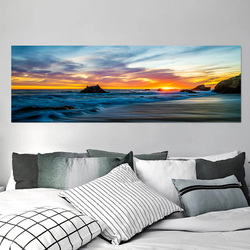 SELFLESSLY-Grand tableau d'art mural de paysage naturel, peinture sur toile de mer pour salon, décoration de maison de grande taille small picture n° 6