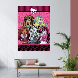 Affiche de dessin animé M-Monster H-High, décoration de chambre à coucher, salon, art esthétique, autocollants de peinture murale small picture n° 3