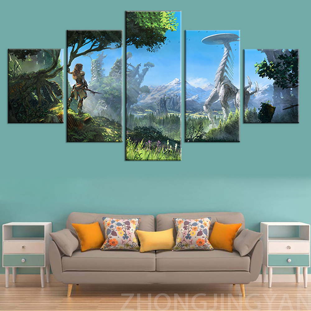 Nette Game Scene Poster Painting, HD Canvas, Wall Arts, Living Room, restrictive, ontariFoster Video Picture, Bedroom Home Decor, 5 Pcs n° 2