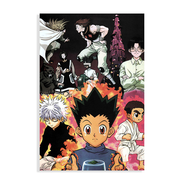 Peinture sur Toile de l'Animé Japonais Hunter X Hunter, Affiche Murale Imprimée, pour Chambre à Coucher, Salon, Décoration de Chambre d'Enfant, Cadeau n° 4