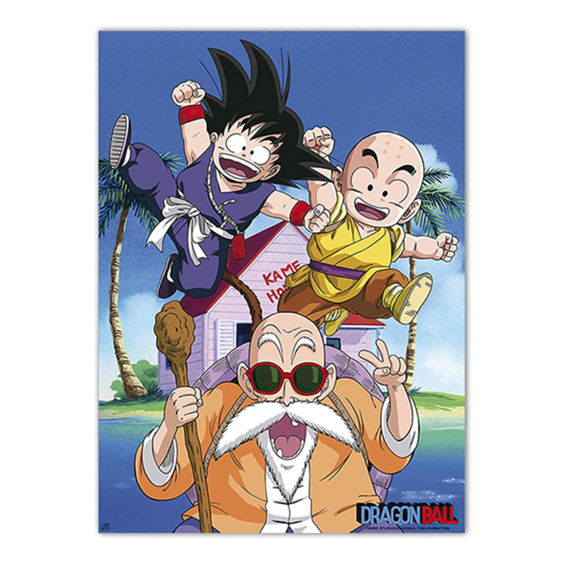 Affiche murale Dragon Ball Around Son Goku pour enfants, Art mural décoratif, Master Roshi Kuririn, Vegeta, Papier peint IVToys, AneseManga, 10/2019 n° 5