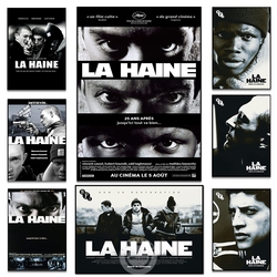 La Haine – affiche Vintage de films, Film d'art mural du drame du Crime français, peinture sur toile, décoration de La maison, 1995 small picture n° 1