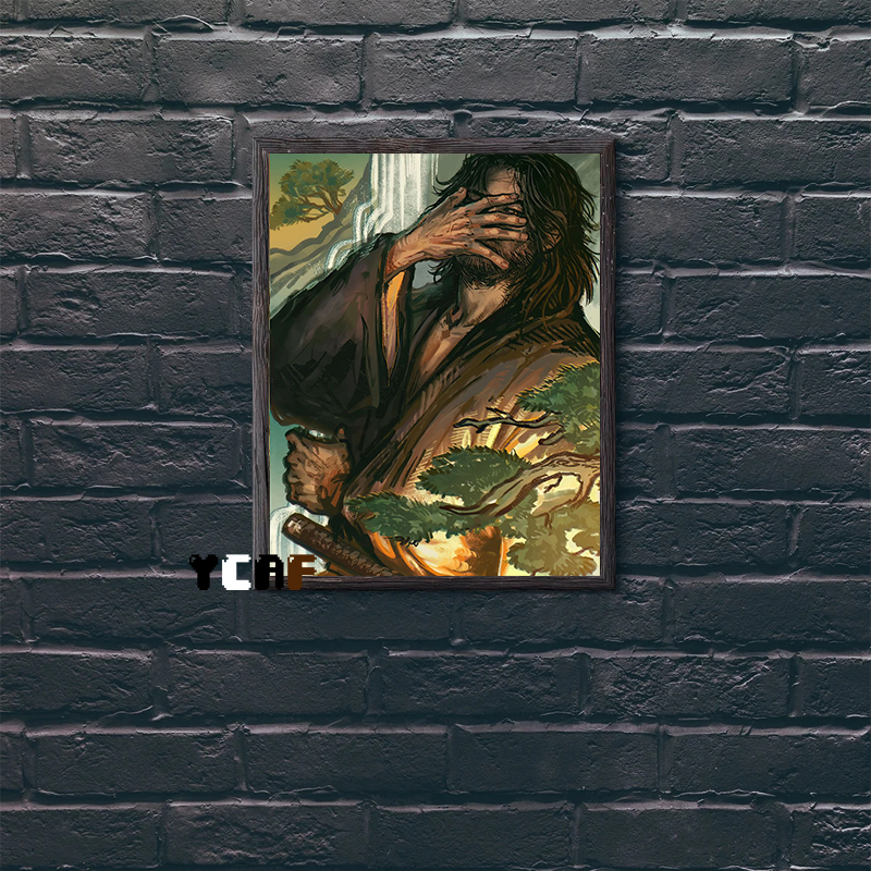 Vagabond Anime Manga Poster, Impression sur toile, Samurai ata yamPain Musashi Manga Wall Art Decor, Home Room Wall Decor, Japan Decor n° 2