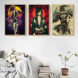 Affiche de dessin animé Dororo japonais classique, papier Kraft, décoration murale de salon, peinture de maison Vintage, décor d'art Mural small picture n° 2