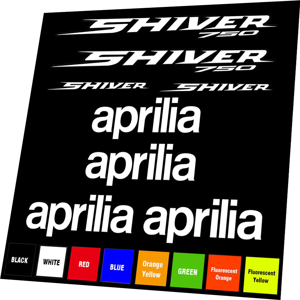 Ensemble d'autocollants de course de moto, autocollants de remplacement pour Aprilia Shiver 750 n° 2