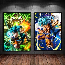 Bandai Anime Vintage Canvas Painting, Super Saisuperb, Gohan Wall Art Print, Dragon Ball Manage, Classic Home Decor, Bedroom Poster small picture n° 3