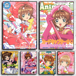 Cardcaptor Sakura Manga Cover Affiches, Variété Sakura KinomPain Anime Figure Cute Cartoon Girl, Art mural décoratif, Décor de chambre mignon small picture n° 1