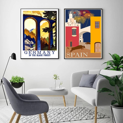 Célèbre ville voyage Brésil Espagne Afrique du Sud Canada paysage impression Art toile affiche pour salon décor maison mur photo small picture n° 2