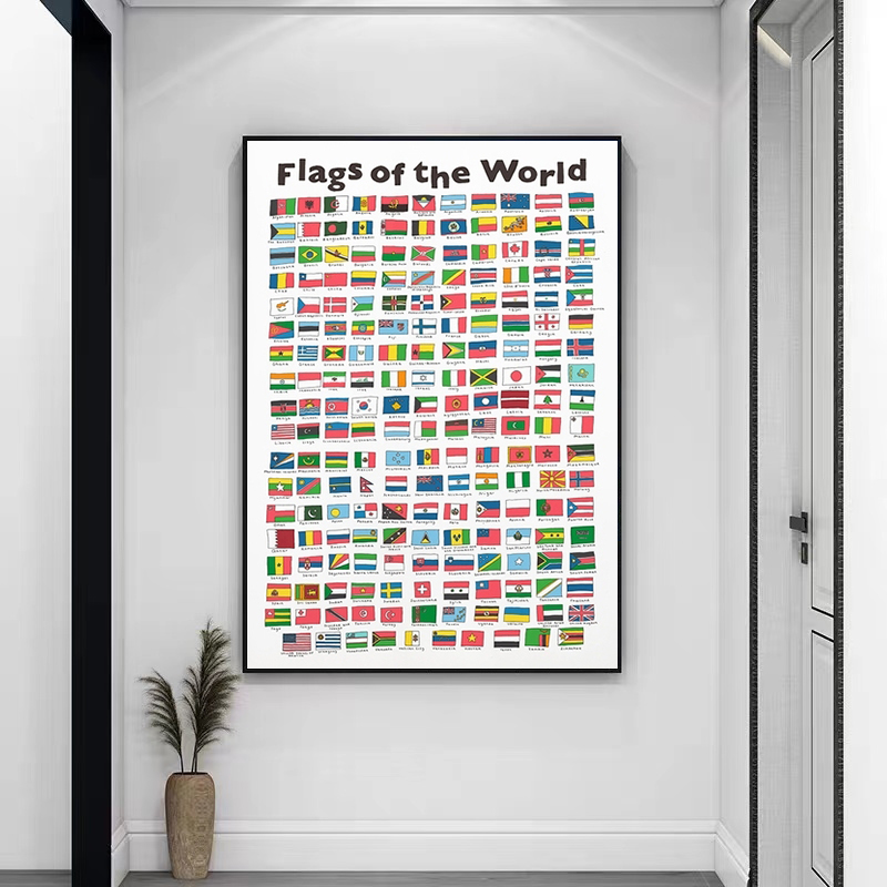 World Feel-Affiche imprimée d'art pour enfants, peinture sur toile pour la maternelle, photo d'art mural, salon, décoration d'intérieur n° 1