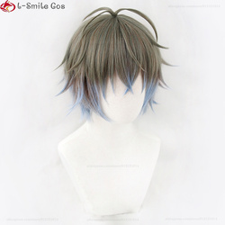 NIJISANJI-Perruque de Cosplay VTuber de Haute Qualité, Cheveux Synthétiques, Gris Brun Dégradé Bleu Clair, Degré de Chaleur, Ike Eveland small picture n° 4