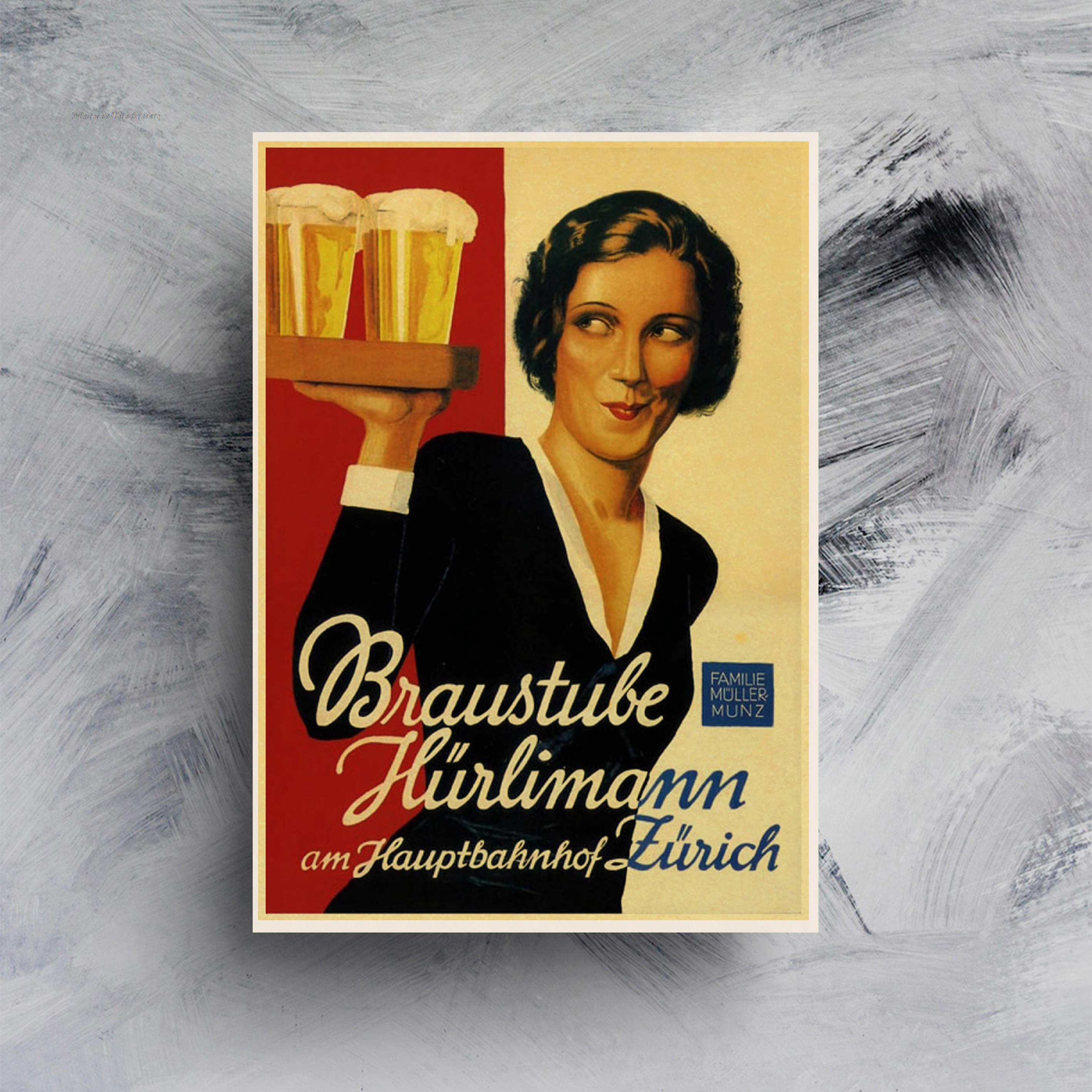 Affiche de Collection de vin de bière, café Bars, affiches de décoration de cuisine, ornement Vintage, autocollants muraux rétro n° 5