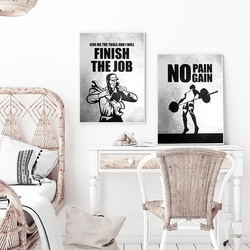 Peinture sur toile de motivation en noir et blanc, affiches inspirantes, impressions d'art mural de citation, manier le salon, sans cadre small picture n° 4