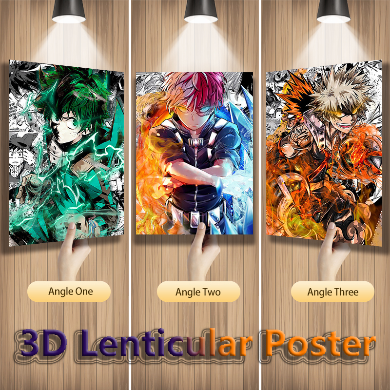 Affiches lenticulaires 3D Anime, Art mural, Film de mouvement, Flip Proxy, Gérer pour la décoration de la chambre, Sans cadre, Vente en gros, Dropshipping n° 2