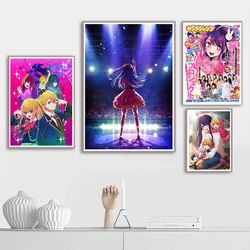 Pop Anime Wall Art Poster for Kids, Aesthetic Cartoon Music Girl, Manga Canvas Print, Home Room Decor, Kawaii Gift, Okr No Ko, Japan, 2023 small picture n° 4