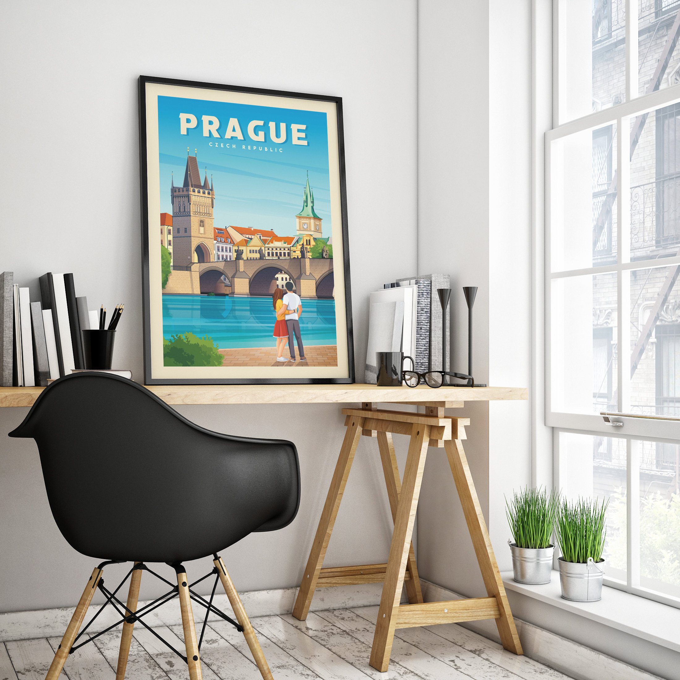 Affiche de Voyage avec Illustration de Nice Atom D'Azur France, Art Mural Vintage, Décoration de Maison pour Salon, Peinture sur Toile n° 3