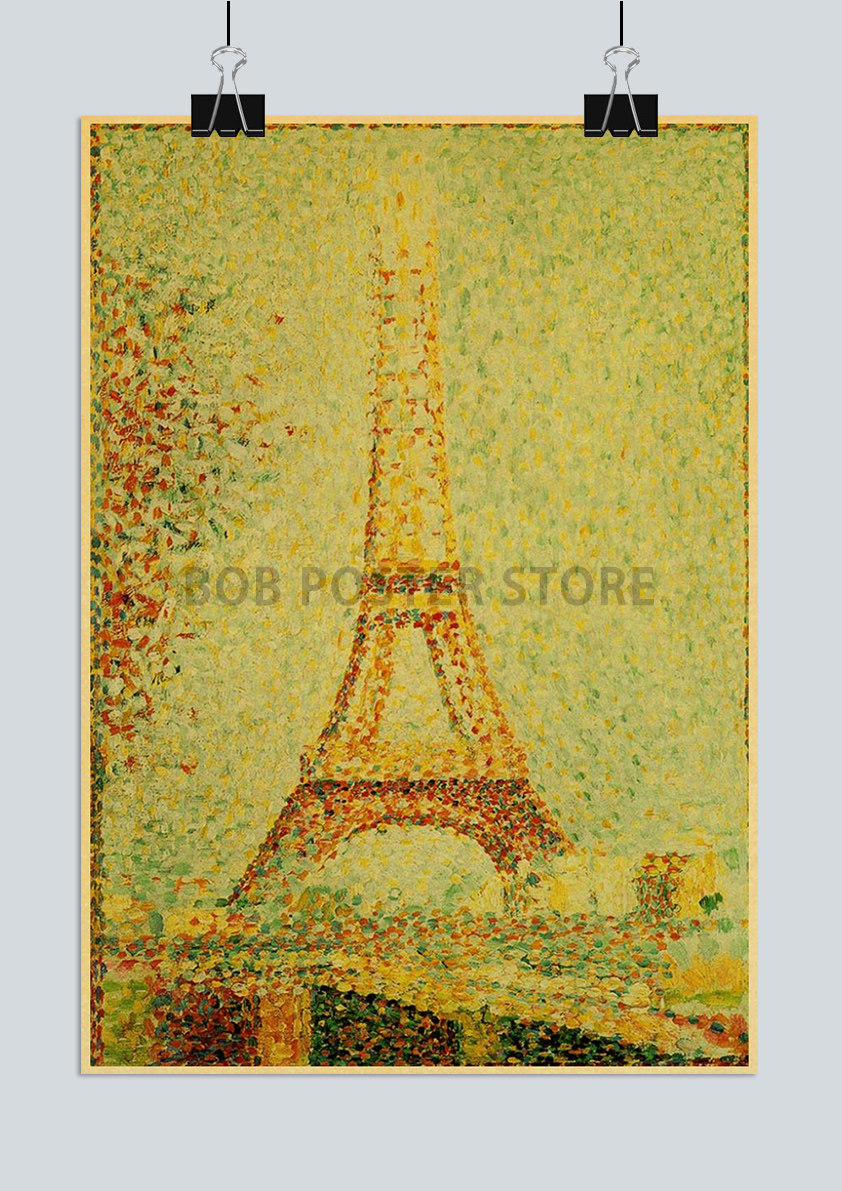 France Paris-Affiches Murales de la Mode Tour Eiffel pour Fille, Peinture Artistique Vintage, Autocollants Muraux Imprimés, Photos pour la Maison, la Chambre à Coucher, le Bar, 73 n° 2