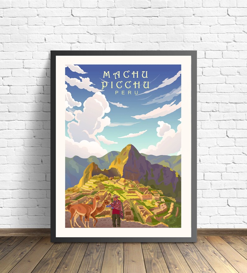 Affiche de Paysage Célèbre, Voyage en Amérique du Sud, Argentine, Chili, Ville, Art Mural, Peinture sur Toile, Décoration de Chambre à Domicile, Cadeau n° 4