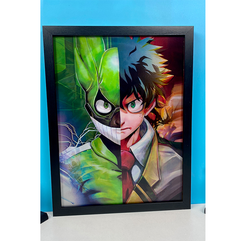 Affiches lenticulaires d'anime 3D, Jujutsu Kaimmense, Demon Slayer, Attack on Titan, 3D Flip Proxy Poster, Wall Art, Home Decor, 130Designs n° 3