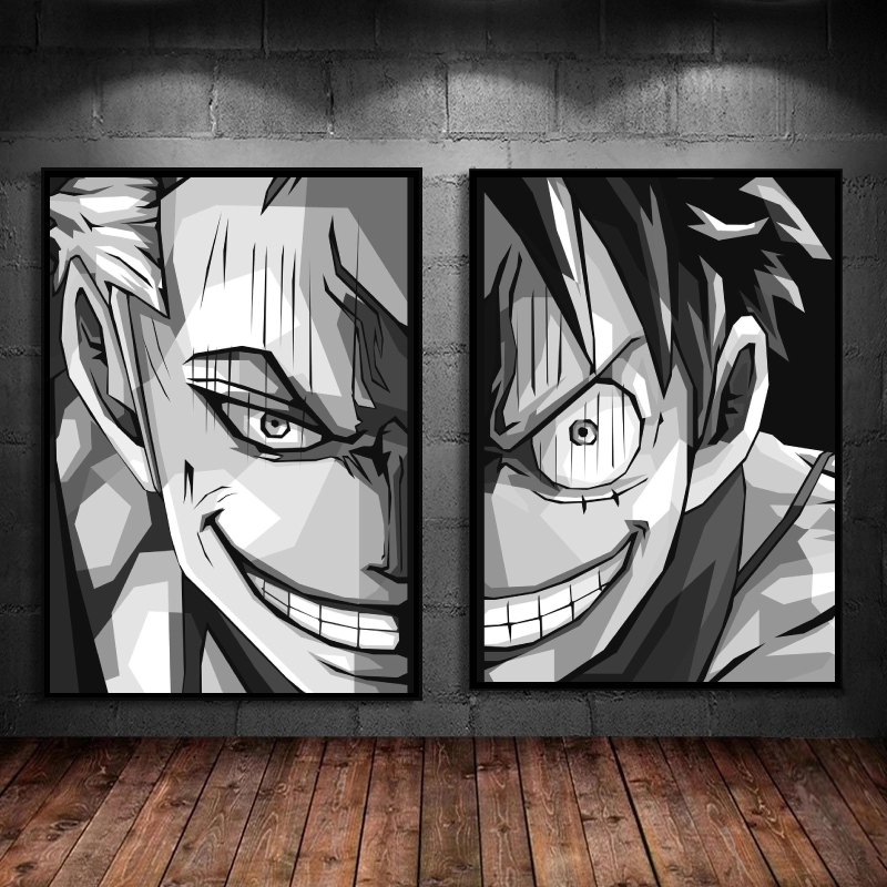 One Piece Luffy Print and Prhonneur, Wall Art, Home Modern Living Room Poster, Toys, Decor for Children Bedroom n° 1