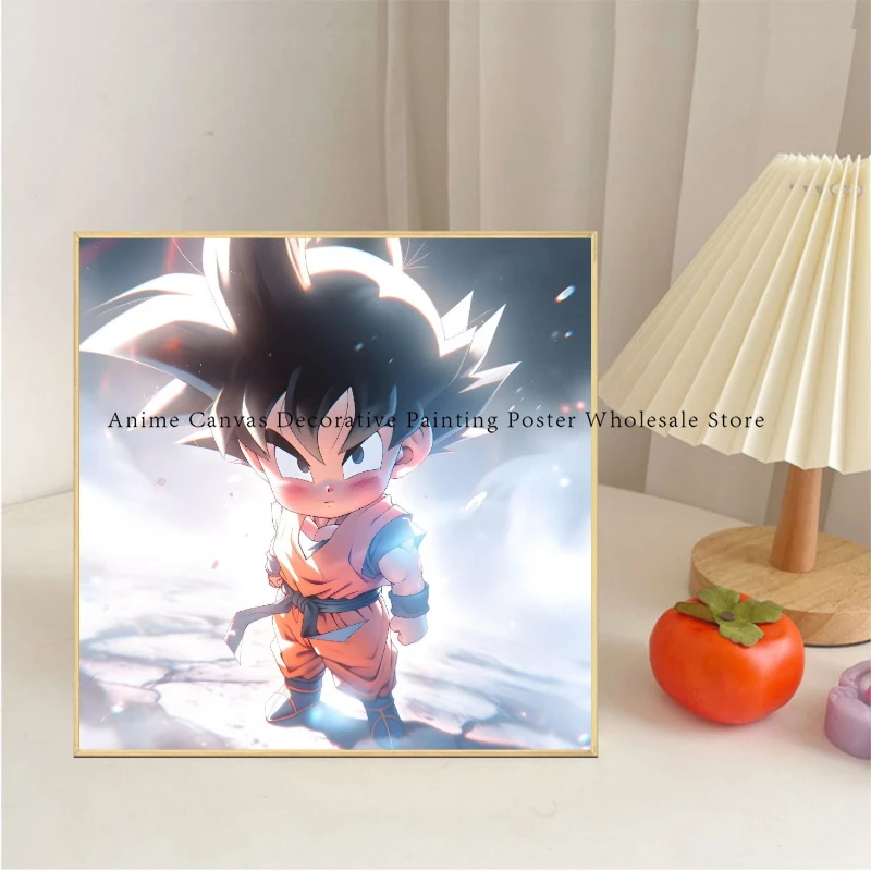 Peinture sur toile colorée Anime Dragon Ball Goku, affiche HD, image imprimée, décoration murale pour la maison, cadeau pour enfants, mode bar n° 3