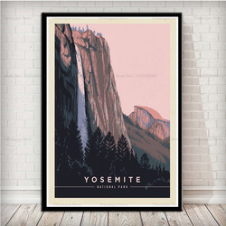 Peinture sur toile du parc national de Yosemite, voyage, monde, ville, affiche, art mural, photo, cadeau, décor de chambre à la maison, nouveau small picture n° 2