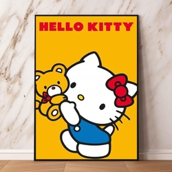 Affiche et peinture Hello Kittile pour décoration de chambre d'enfant, art mural, meilleur cadeau, image de dessin animé Rick small picture n° 3