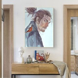 Affiche de Manga Vagabond en Papier Kraft, Peinture Artistique Murale, Autocollants d'Étude Vintage small picture n° 4