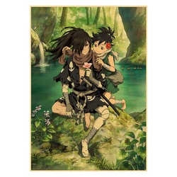 Affiche de dessin animé Dororo japonais classique, papier Kraft, décoration murale de salon, peinture de maison Vintage, décor d'art Mural small picture n° 5