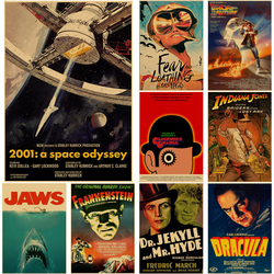 Affiches de vieux films classiques, mâchoires de film rétro, papier kraft vintage, chambre, maison, bar, cadeau imprimé, art esthétique, mur, coutumes, 73 small picture n° 1