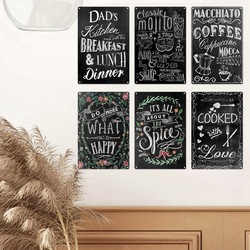 Pad's Kitchen-Affiche d'art mural vintage en métal, 18/Sign, Cookies, Recipe, Food Cooking, Coffe House, Christmas Decor small picture n° 4