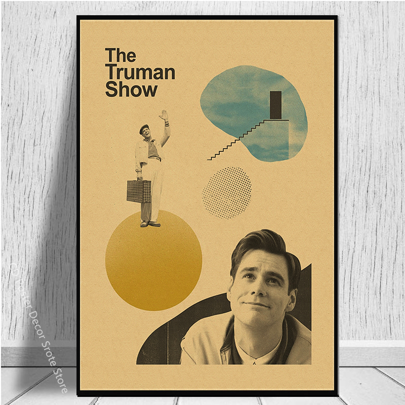 Affiche de film classique The Truman Show, Breaking Bad, Inglourious Basterds Prhonneur, Vintage Room, Home Bar, Art Wall Painting, 73 Decor n° 4