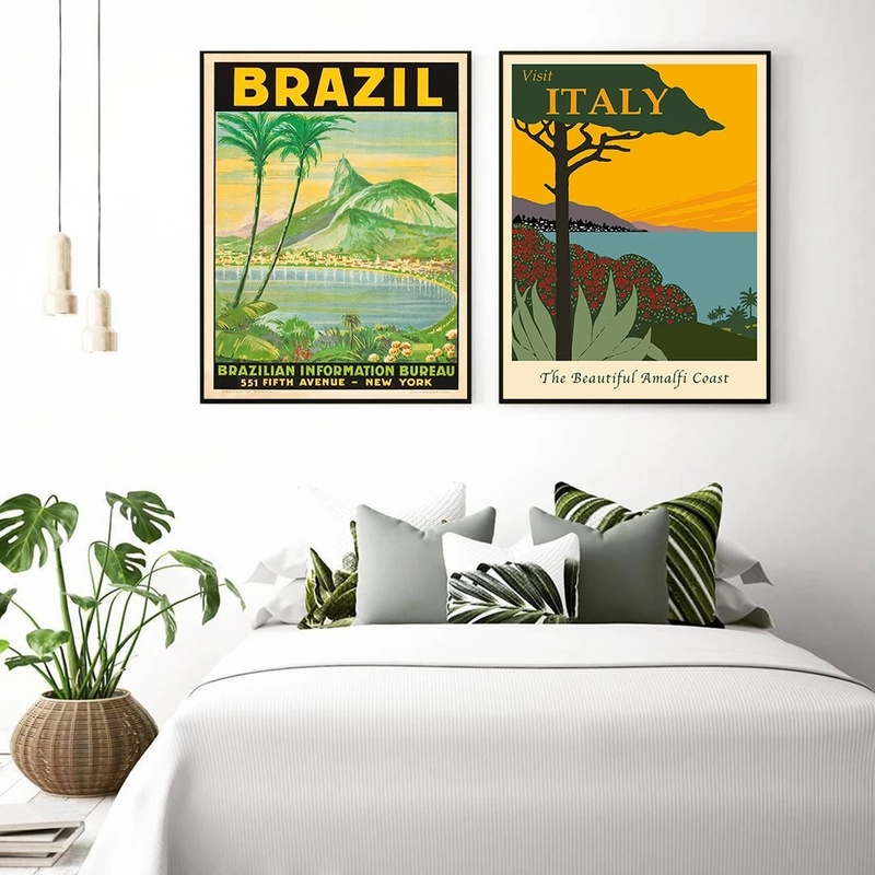 Célèbre ville voyage Brésil Espagne Afrique du Sud Canada paysage impression Art toile affiche pour salon décor maison mur photo n° 3