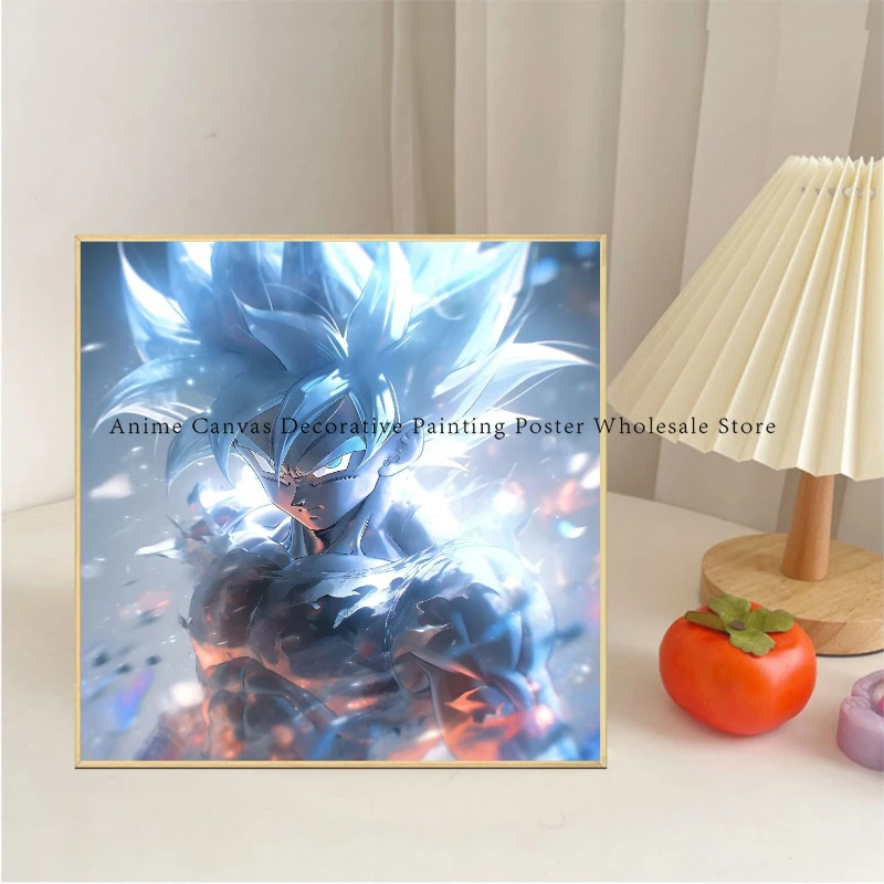 Peinture sur toile colorée Anime Dragon Ball Goku, affiche HD, image imprimée, décoration murale pour la maison, cadeau pour enfants, mode bar n° 4