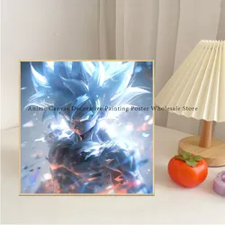 Peinture sur toile colorée Anime Dragon Ball Goku, affiche HD, image imprimée, décoration murale pour la maison, cadeau pour enfants, mode bar small picture n° 4