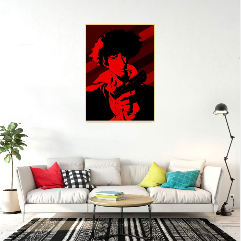 Affiche Vintage Cowboy Bebop, Japon Anime, Peinture Imprimée, Papier Kraft, Toile Rétro, Image, Salon, Maison, Chambre, Décor de Bar, Nouveau n° 5