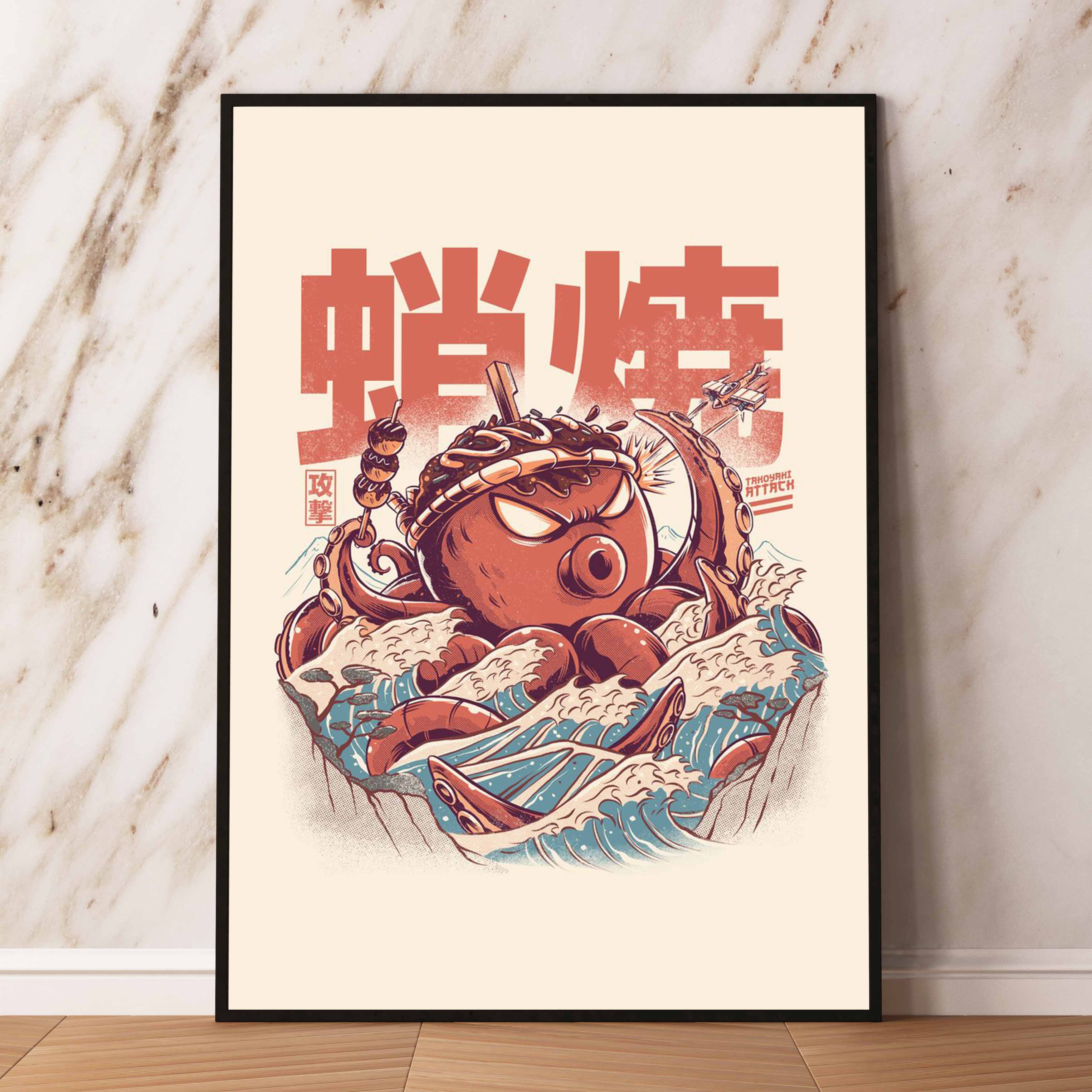 Affiches de peinture sur toile d'anime rétro japonais, sushi, hamburger, nouilles, art mural de qualité, chambre, cuisine, restaurant, décoration d'intérieur, photo n° 3