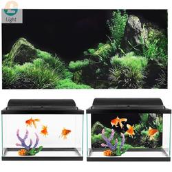 Affiche de paysage d'aquarium 3D, papier peint de forêt tropicale, décoration de fond précieux de poisson, toile de fond auto-arina en PVC, autocollant HD small picture n° 4