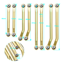 YEAHRUN-Liens de châssis en laiton à dégagement élevé et tringlerie de direction, poids supplémentaire pour 1/18 RC Inoler Car TRX4M, pièces de mise à niveau small picture n° 2