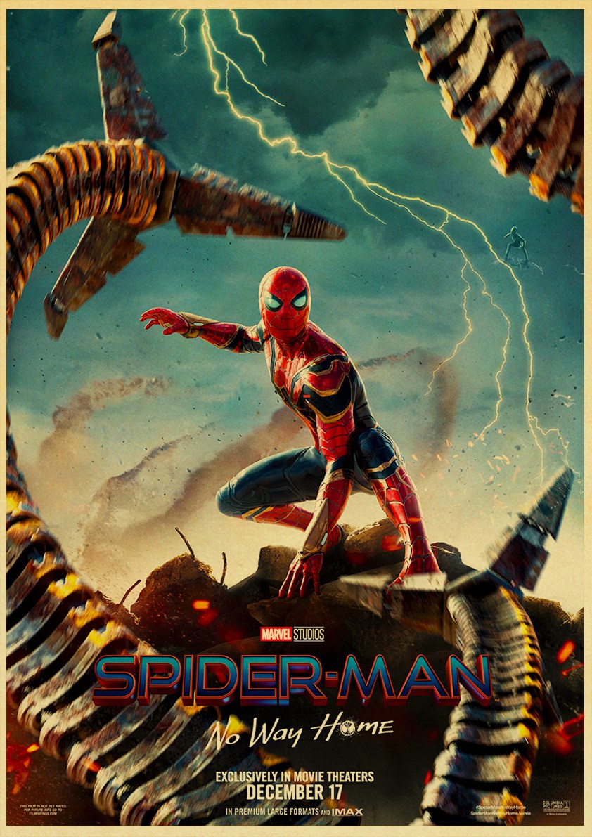 Affiches de film de Disney Spider Man Marvel, affiche de salon rétro, image café, décoration moderne, décor mural de Chambre, peinture pour enfants n° 5