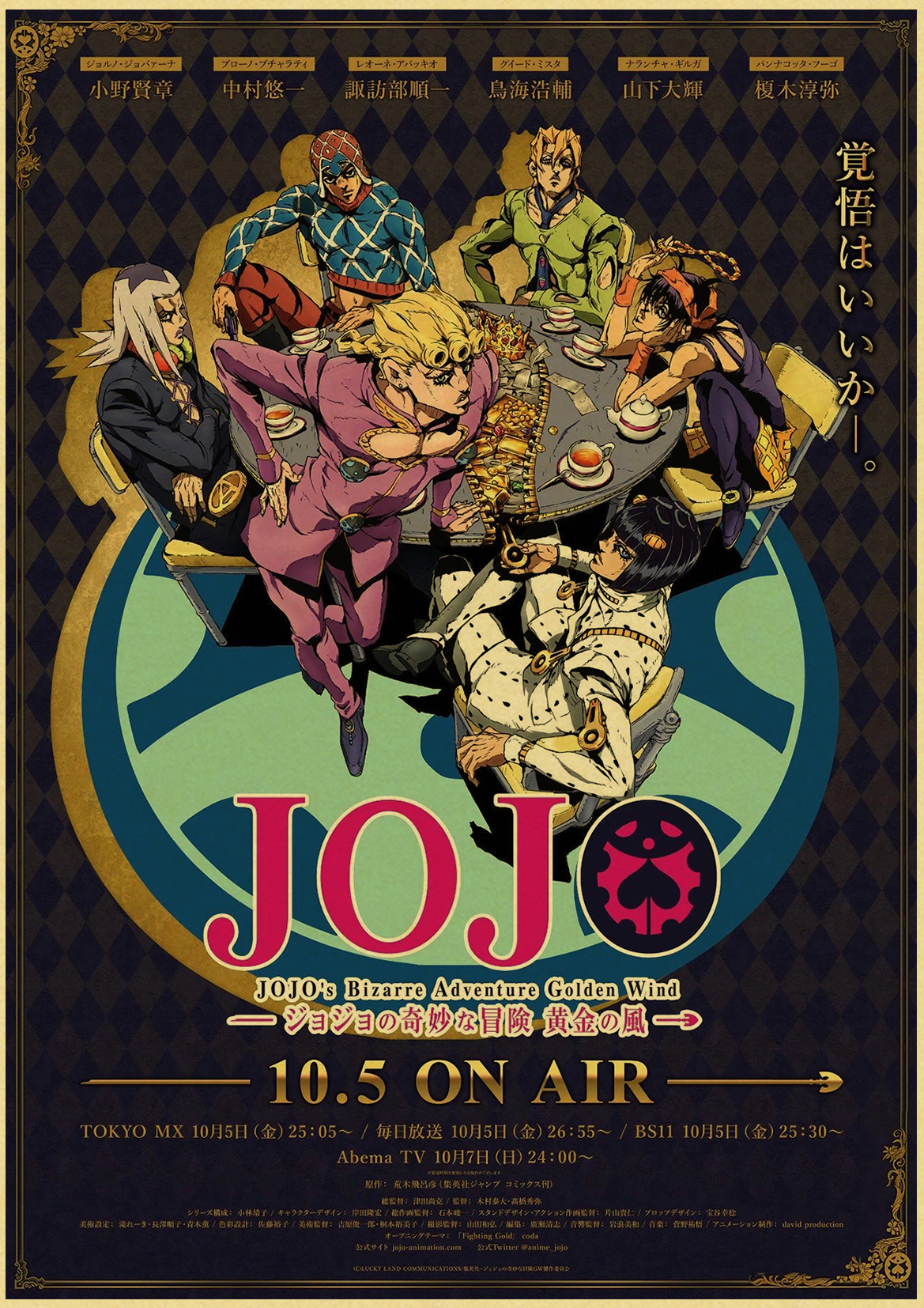 Hot Anime JoJo's Ives Arre Adventure Posters, Chain JO, Retro, Kraft Paper, Vintage Room, Home Bar, Aesthetic Art Wall Customs, 73Decor n° 5