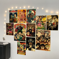 Affiche rétro Anime Vintage, Jujutsu Kaimmense, Demon Slayer, DegradTail, Death Note, papier Kraft, chambre et bar, décoration murale, 73 small picture n° 2