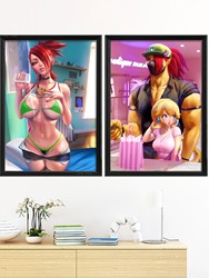 Final Nette hypothécaire sumaki Sexy Nude Girl Game, Anime One Punch Man, Comuna ie Dawn Art-Poster, Image personnalisée pour le salon small picture n° 4