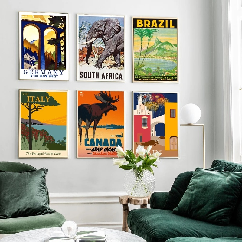 Célèbre ville voyage Brésil Espagne Afrique du Sud Canada paysage impression Art toile affiche pour salon décor maison mur photo n° 4