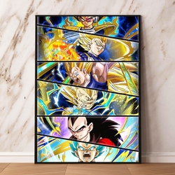 Peinture murale d'art sur toile pour enfants, sept personnages de Dragon Ball, affiche esthétique classique, figurines d'action, décoration, confrontation des douanes small picture n° 2