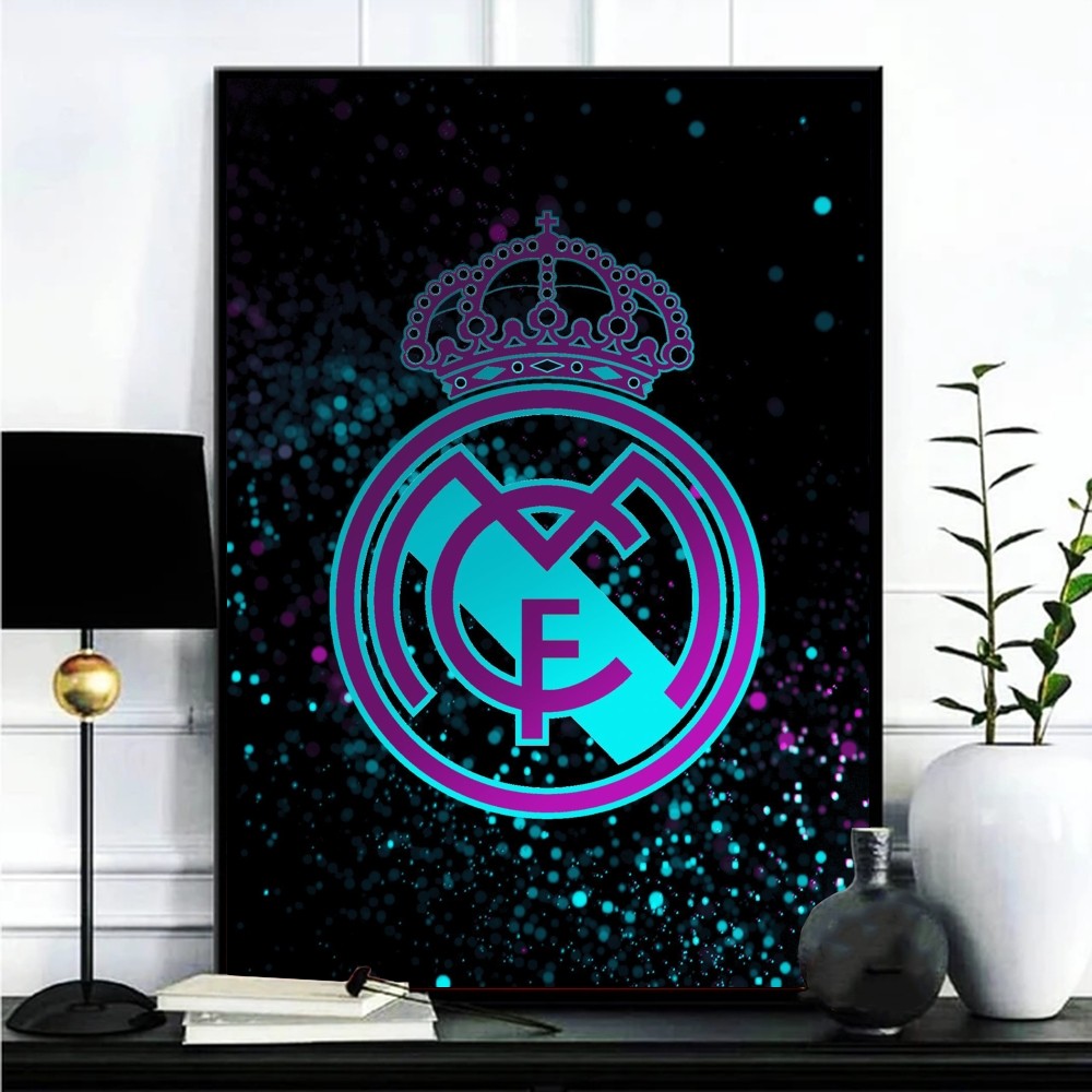 R-Real Cool Madrid Affiche Galerie Imprime, Auto-Adhésif, Décoration De La Maison, Stickers Muraux, Salon, Autocollant n° 4